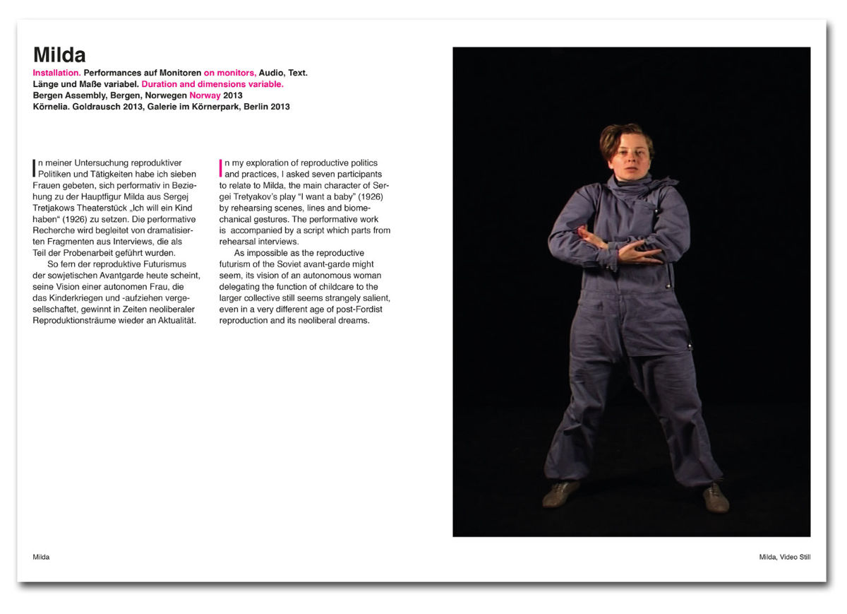Catalogue for artist participating in project “Körnelia – Goldrausch 2013”